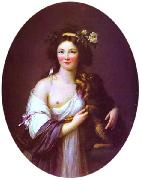 elisabeth vigee-lebrun Portrait of Mme D'Aguesseau oil painting